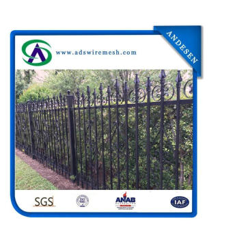 Сварная коммерчески декоративная стальная ограда / декоративная металлическая ограда